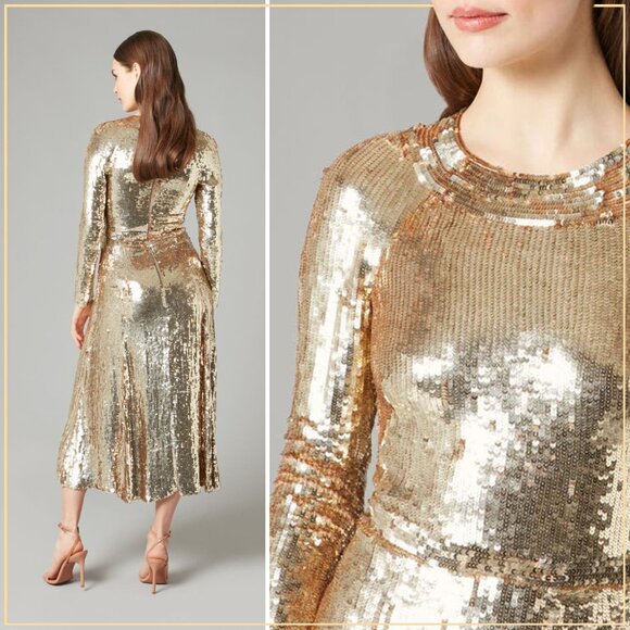 NWT $3035.00 Temperley London Ray Runway Sequin Dress - Picture 9 of 15